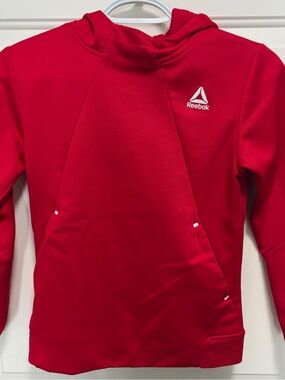 Reebok Kids Red Performance Hoodie Size 8 Medium Athletic Pullover